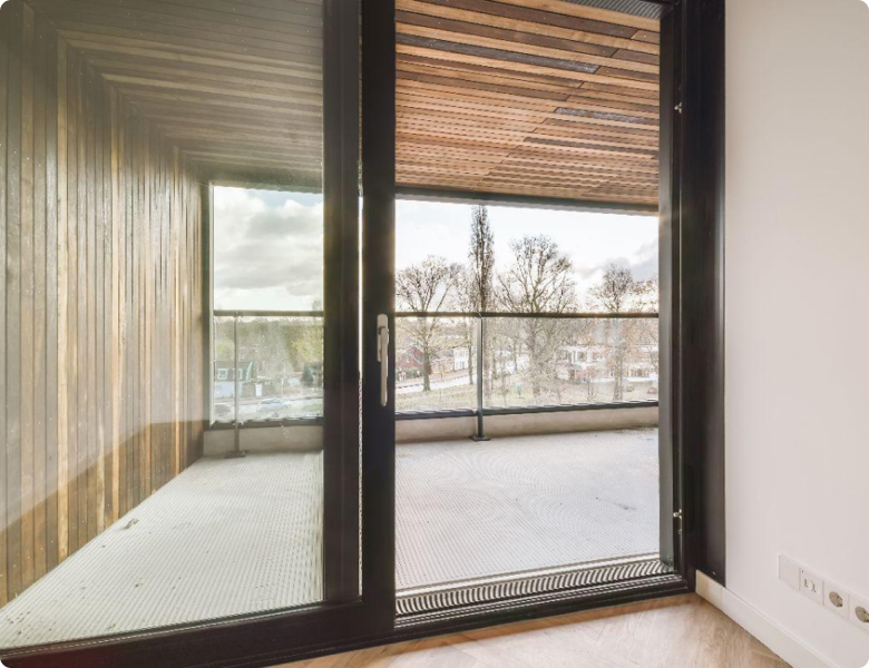 Dwellsmith aluminum sliding door installation