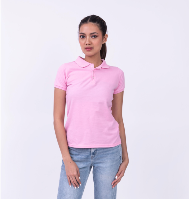 New Lifeline Women’s Poloshirt (Baby Pink)