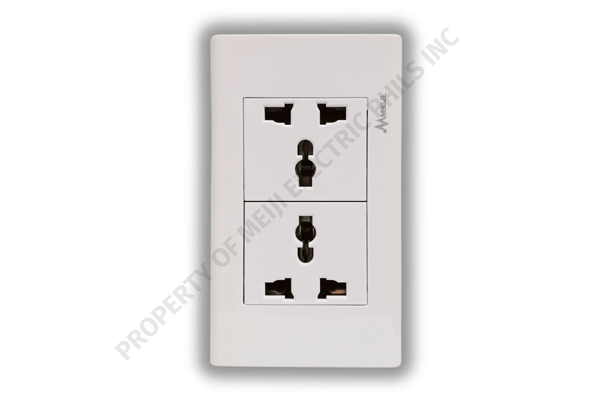 Meiji Electric Philippines universal wall outlet designed for different residential and commercial electrical applications